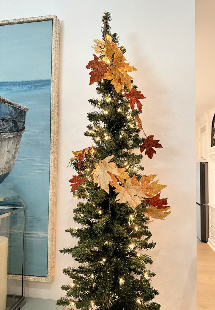 How To Decorate A Fall Tree - Celebrate &amp;amp; Decorate intended for Christmas Tree Leaves Decor
