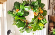 How To Make A Diy Fresh Magnolia Leaf Wreath – Shiplap And Shells in Christmas Wreath Magnolia Leaves