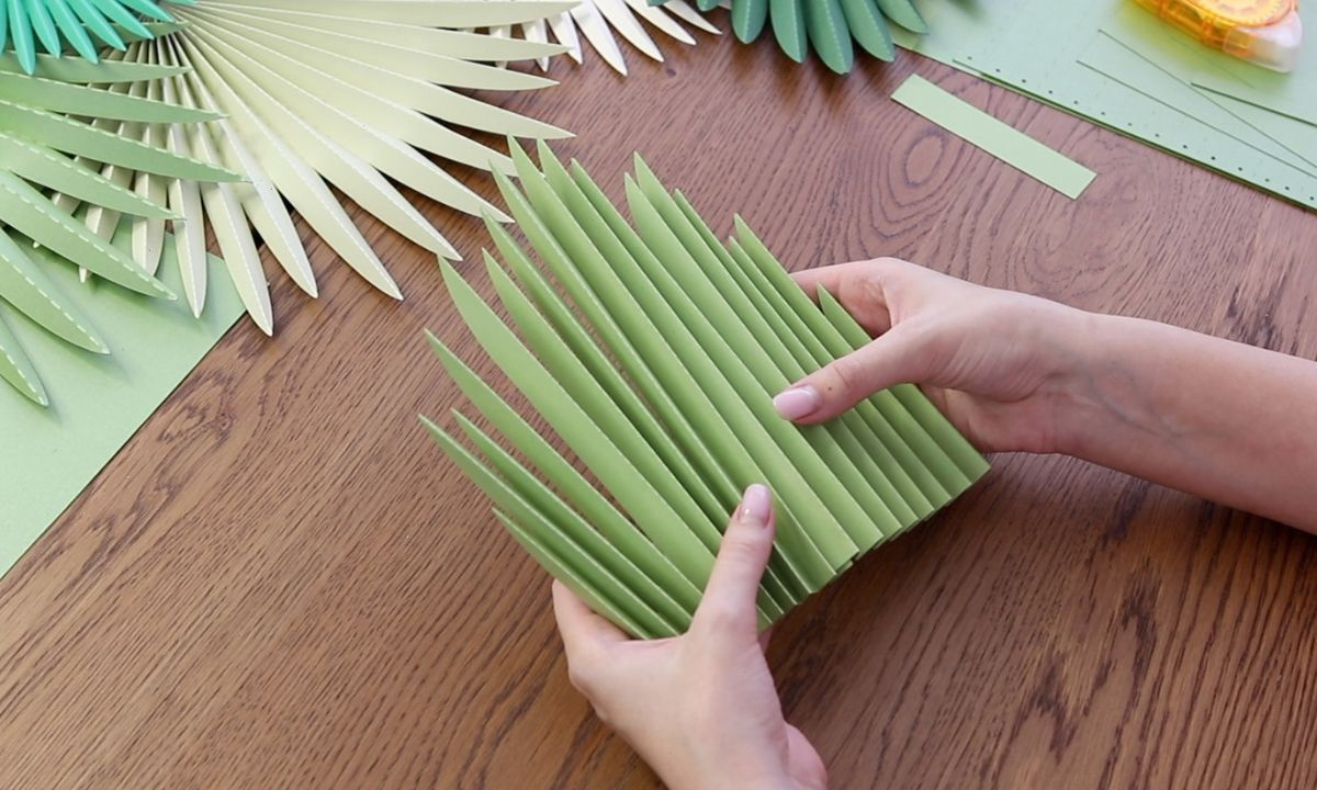 How To Make Paper Palm Leaves Diy (+ Free Template) - Fancybloom with regard to Free Printable Palm Tree Leaf Template