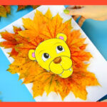 Leaf Lion Craft   Fall Craft For Kids With Regard To Lion Leaf Craft With Printable Template