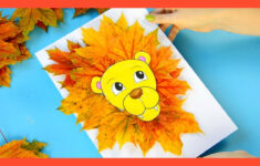 Leaf Lion Craft - Fall Craft For Kids with regard to Lion Leaf Craft With Printable Template