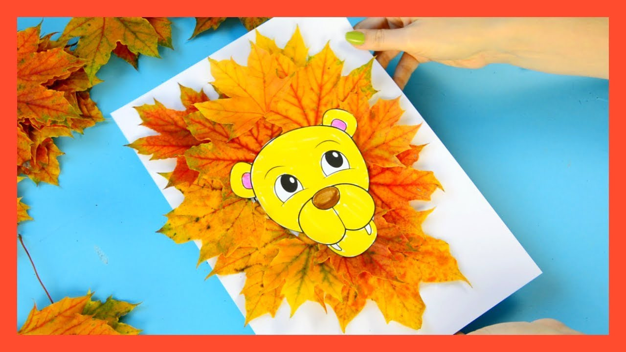 Leaf Lion Craft - Fall Craft For Kids with regard to Lion Leaf Craft With Printable Template
