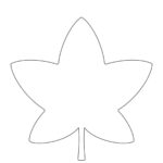 Leaf Outline   Childhood Magic Throughout Maple Leaf Template Free Printable
