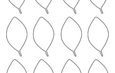 Leaf Pattern Template - 15 Free Pdf Printables | Printablee for Printable Flower Leaf Template