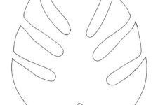 Leaf Stencil, Leaf Template, Crafts for Hawaiian Leaf Template Printable
