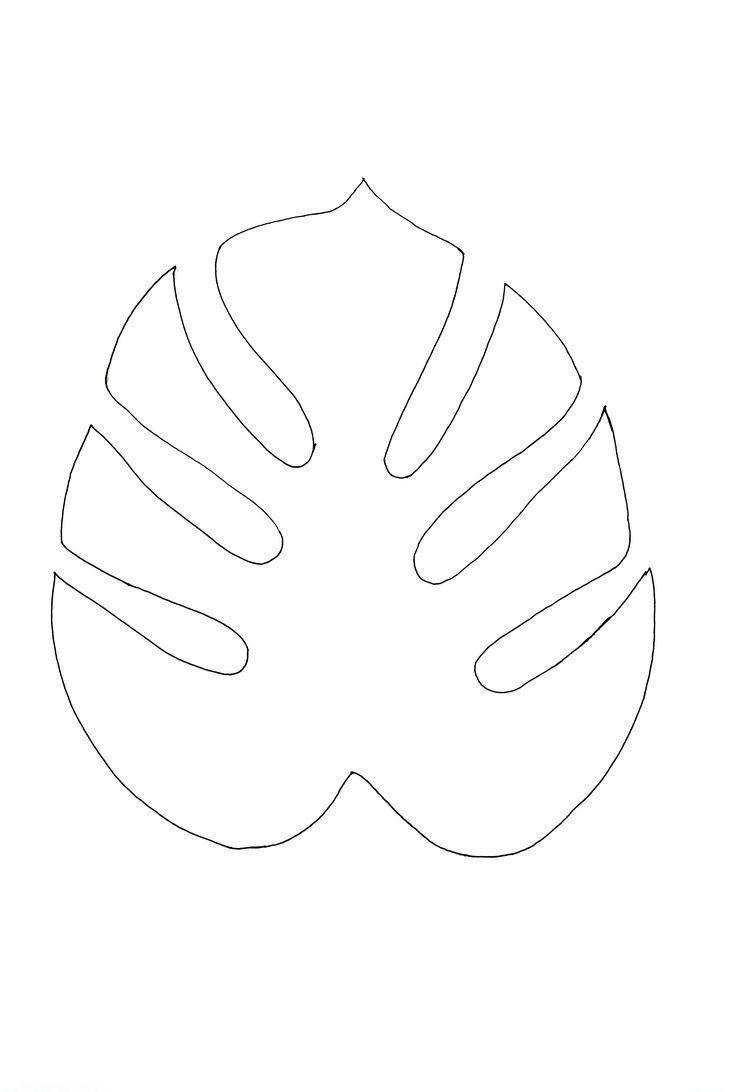Leaf Stencil, Leaf Template, Crafts for Hawaiian Leaf Template Printable