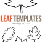 Leaf Template | Free Printable Leaf Outlines   One Little Project Intended For Printable Maple Leaf Template Free