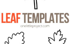 Leaf Template | Free Printable Leaf Outlines - One Little Project intended for Printable Maple Leaf Template Free
