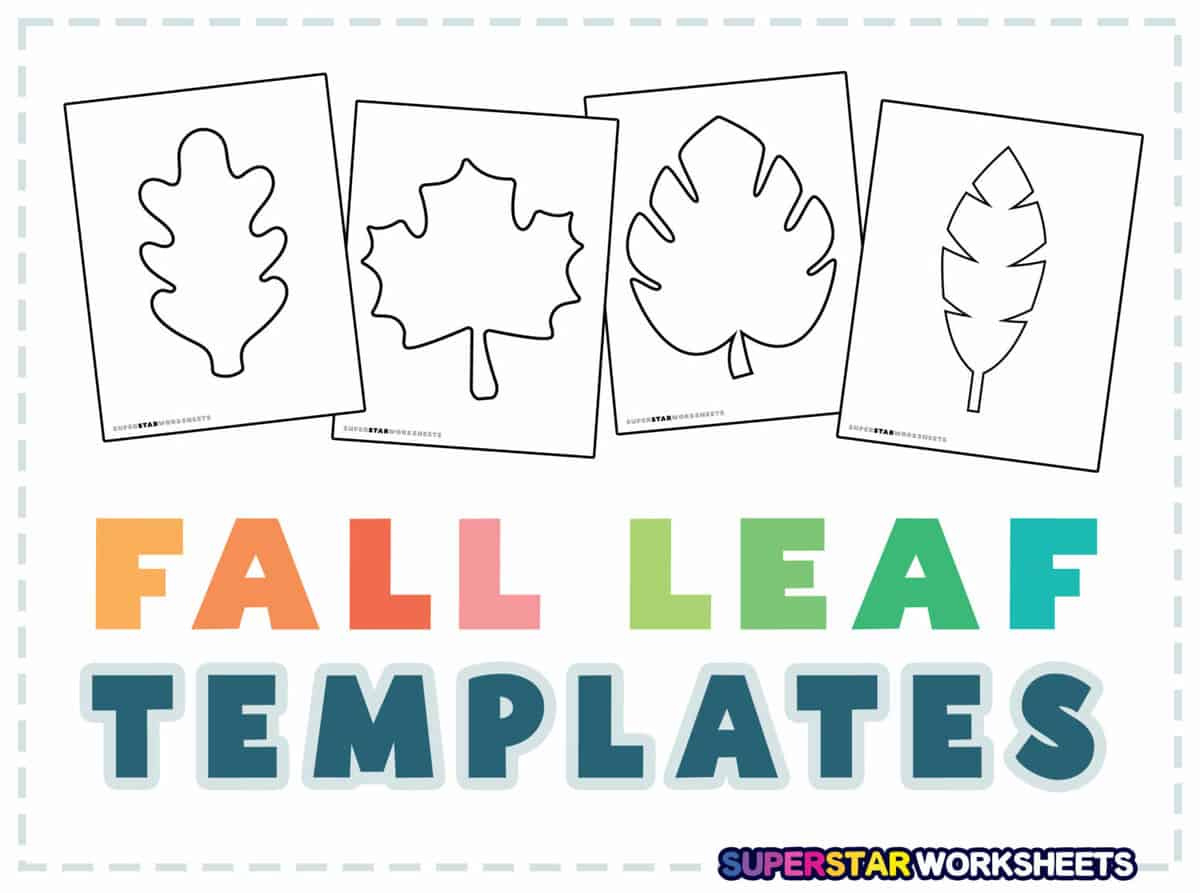 Leaf Template (Free Printables) - Superstar Worksheets pertaining to Free Printable Big Fall Leaves Cutouts