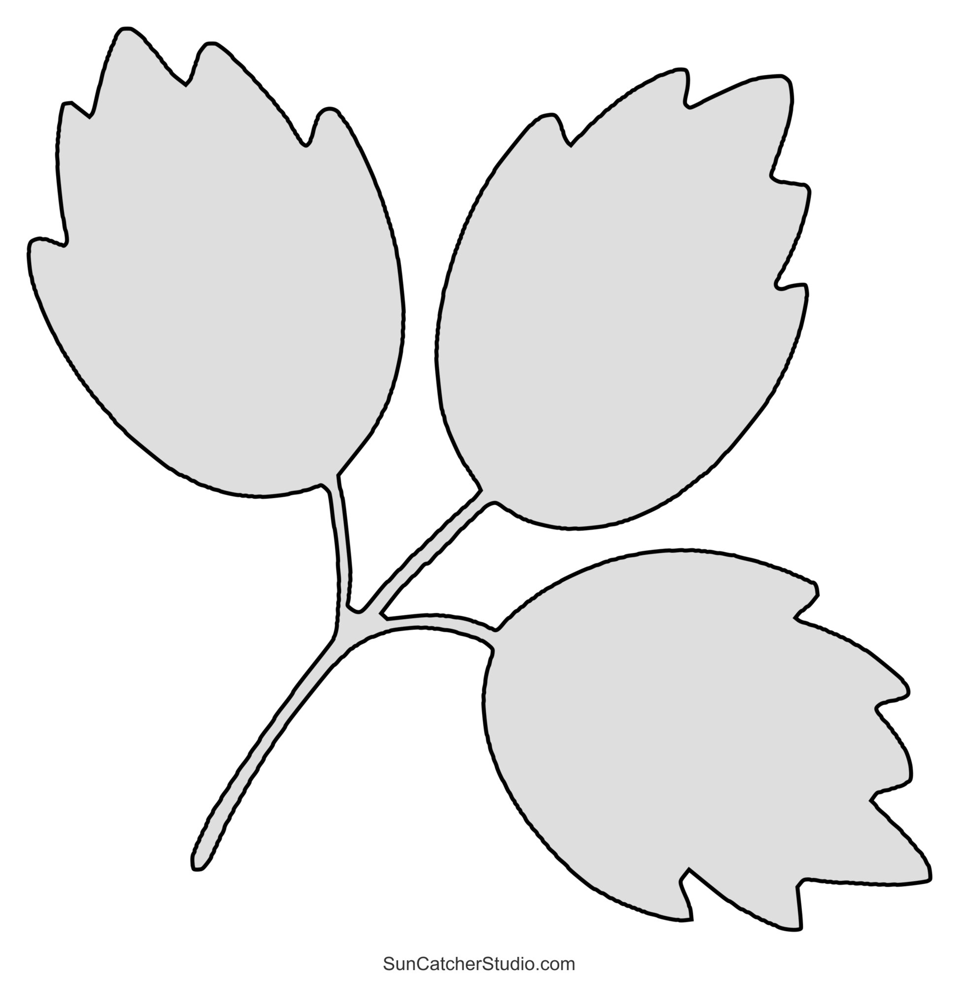 Leaf Templates (Free Printable Leaf Patterns And Outlines) – Free pertaining to Printable Ivy Leaf Template