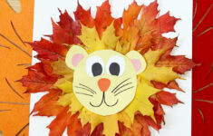 Lion Leaf Craft - Happy Toddler Playtime with regard to Lion Leaf Craft With Printable Template