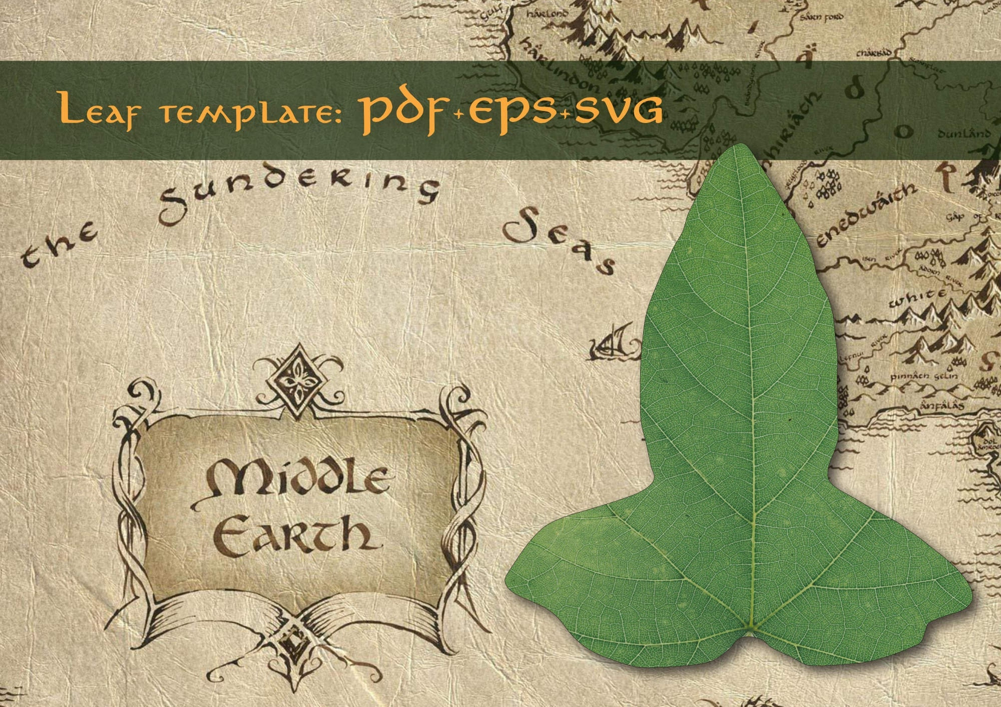 Lorien Leaf - Etsy for Lotr Leaf Cloak Brooch Printable Template