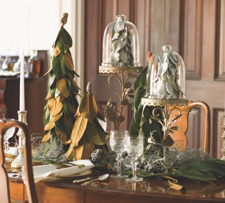 Decorating For Christmas With Magnolia Leaves