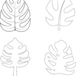 Monstera Leaf Icon Vector Design Vorlage Stock Vektorgrafik   Alamy Intended For Printable Monstera Leaf Template