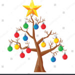 No Leaf Dry Christmas Tree Vector Stock Vector (Royalty Free With Christmas Tree No Leaves