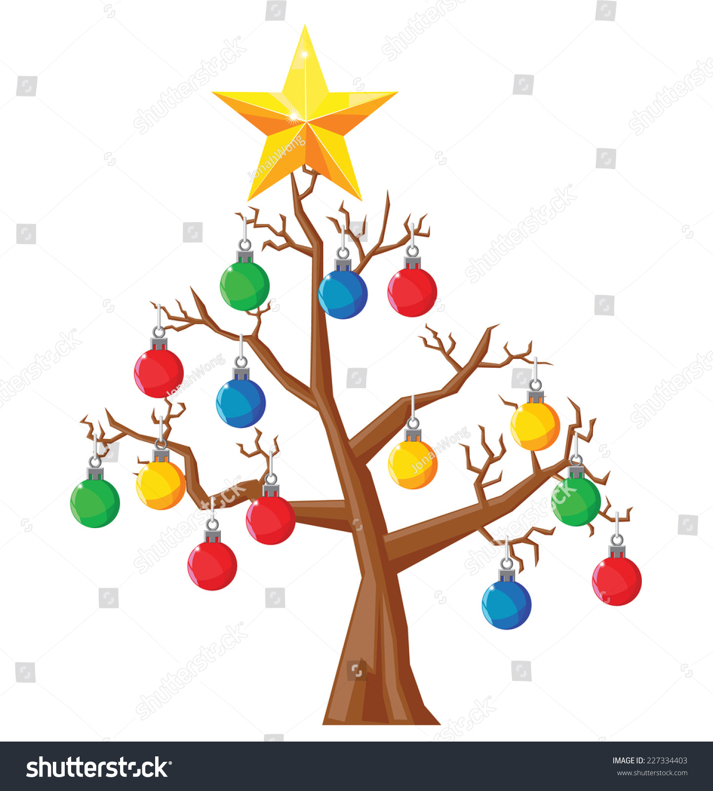 No Leaf Dry Christmas Tree Vector Stock Vector (Royalty Free with Christmas Tree Without Leaves