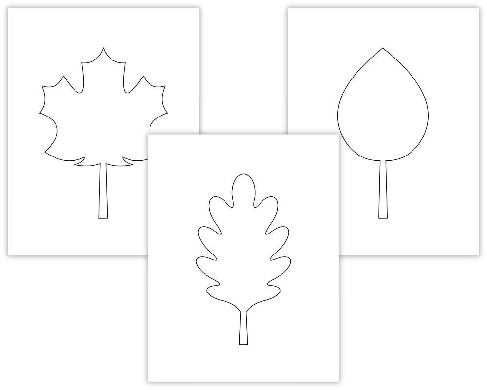 Printable Autumn Leaf Templates - Printable Party Favors pertaining to Blank Fall Leaves Printable