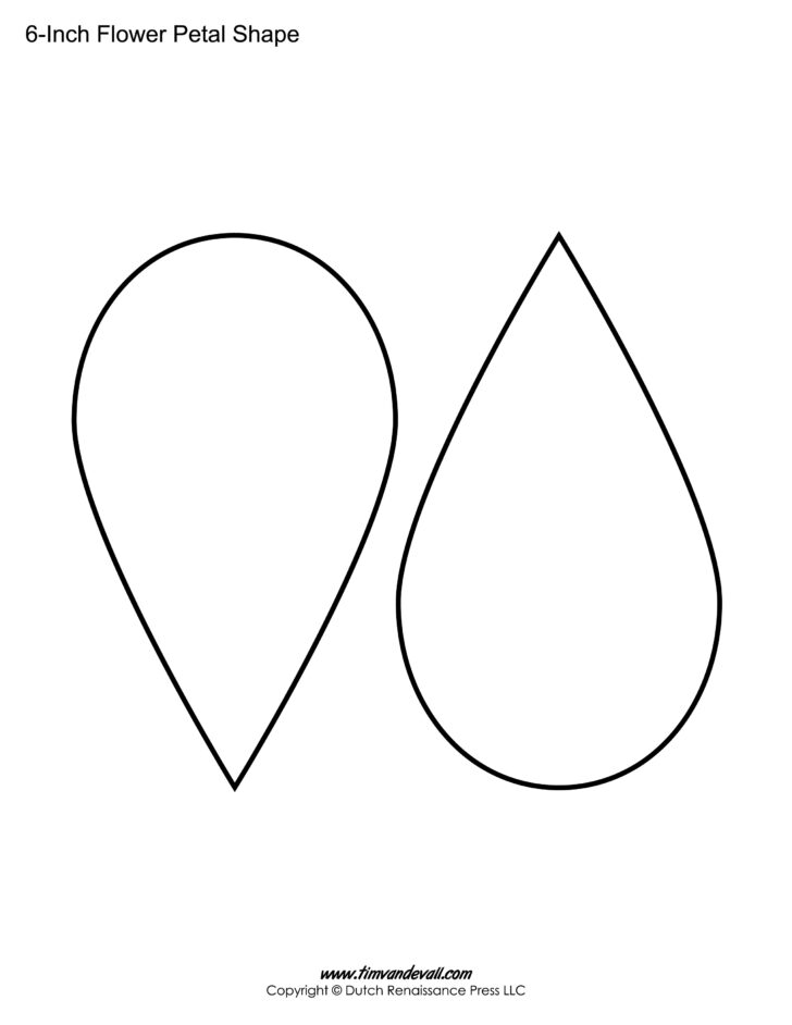 Free Printable Flower Leaf Template