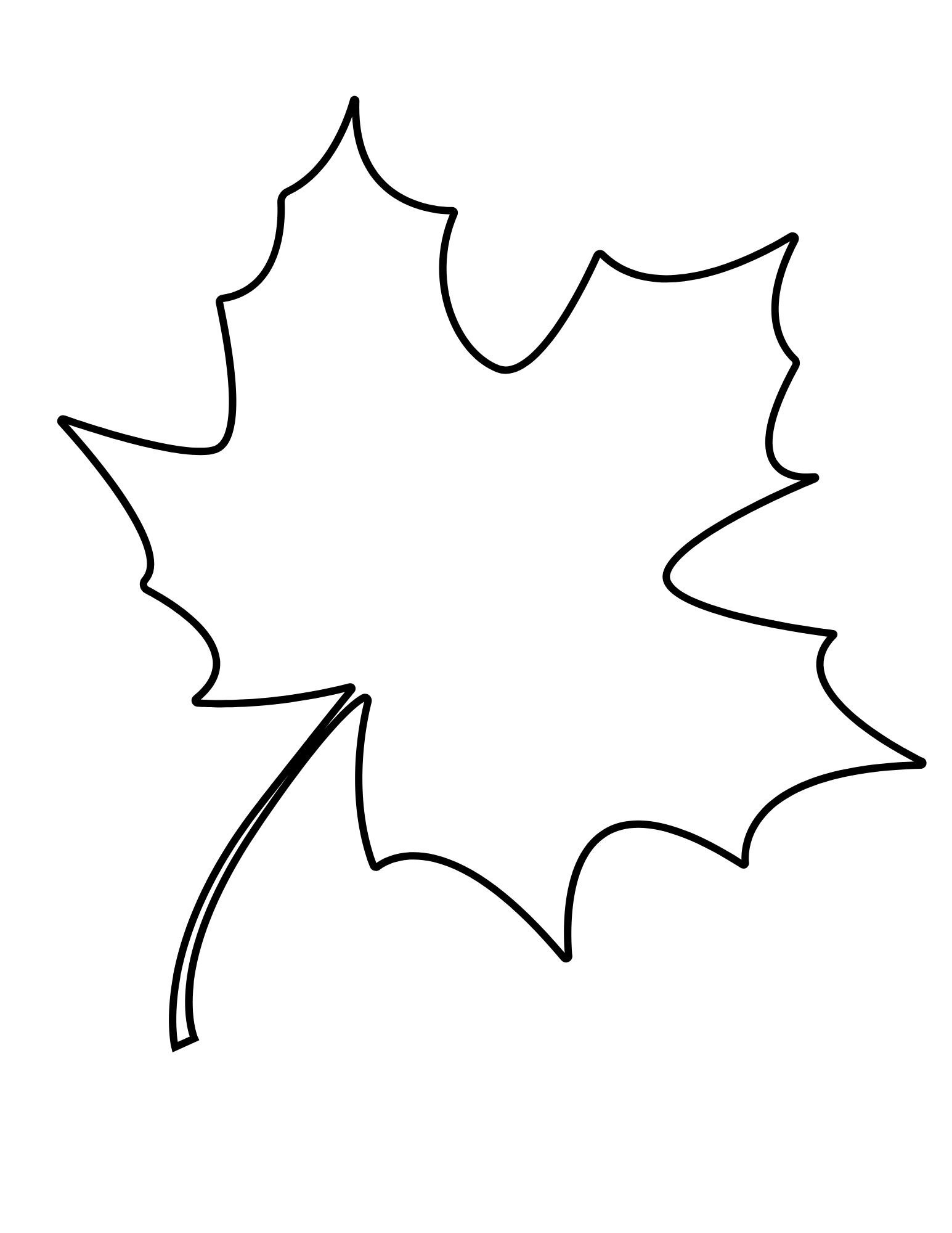 Printable Leaf Outline Templates - Crafty Morning regarding Printable Fall Leaves Outline