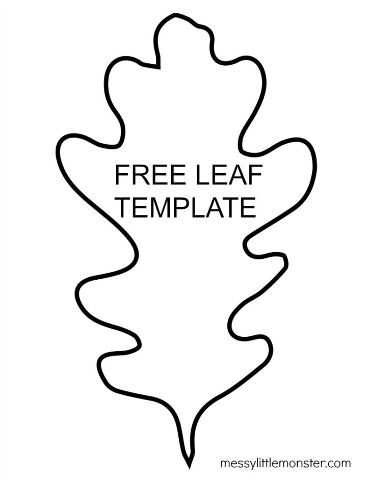 Large Leaf Templates Printables
