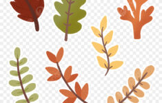 Printable Leaves Clipart Transparent Background, Hand Drawn Autumn regarding Fall Leaves Clip Art Free Printable