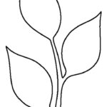 Printable Stem And Leaf Template Pertaining To Leaf And Stem Template Printable