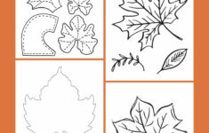 Pumpkin Leaf Template - 15 Free Pdf Printables | Printablee for Pumpkin Leaf Template Printable