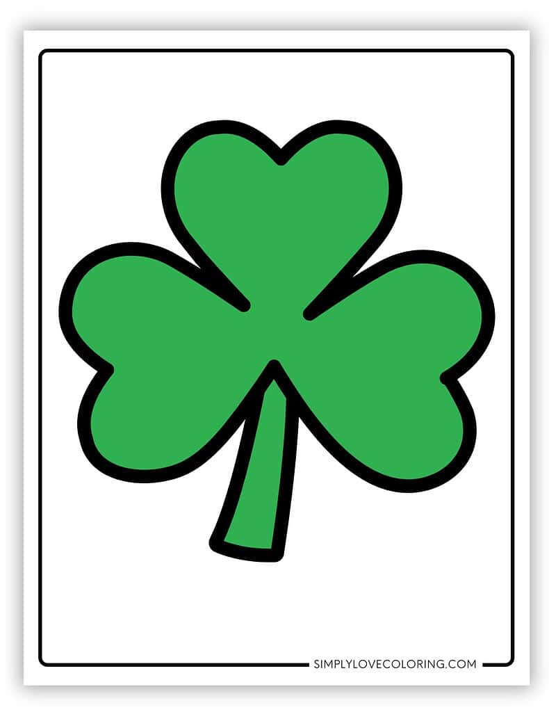 Shamrock Leaf Clover Templates (Free Pdf Downloads) – Simply Love with Free Printable 3 Leaf Clover Template
