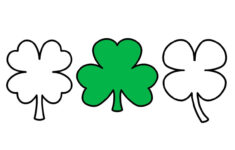 Shamrock Template | Free Printable Shamrock Clover Outlines throughout Three Leaf Clover Printable Template