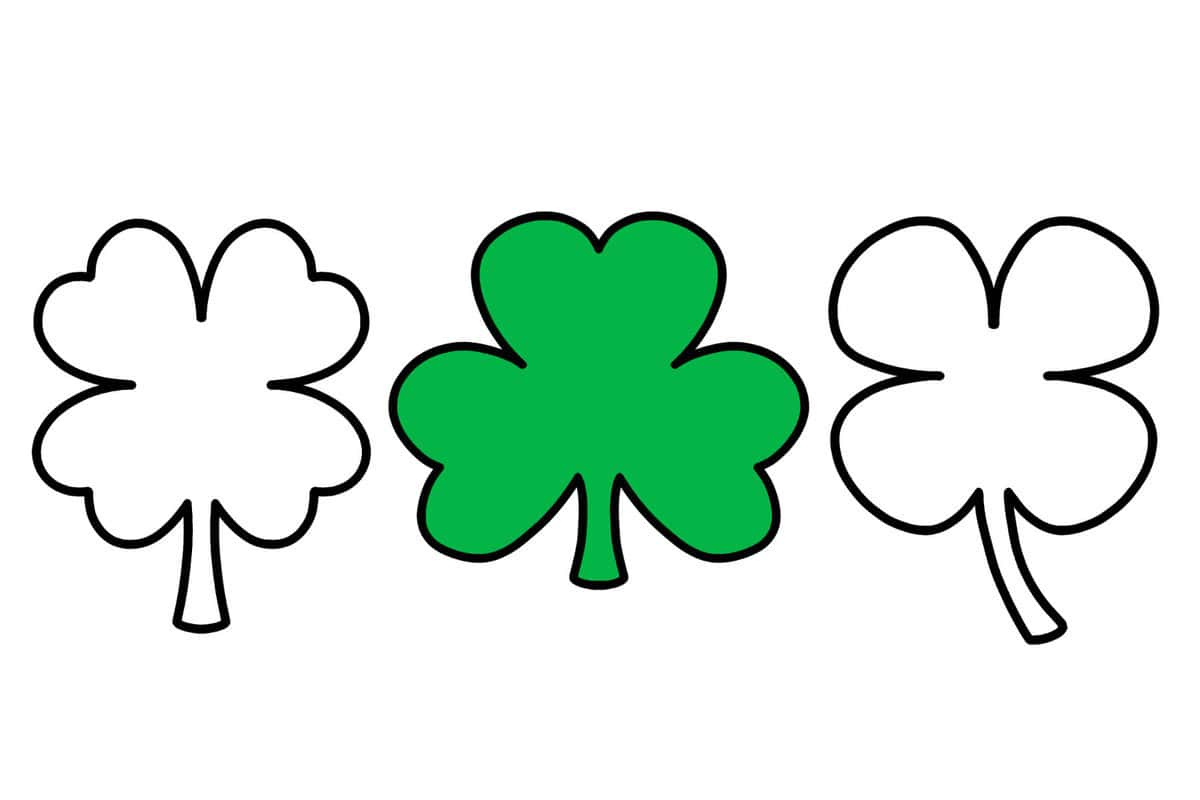 Shamrock Template | Free Printable Shamrock Clover Outlines throughout Three Leaf Clover Printable Template