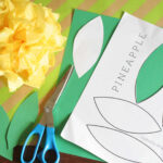 Summer Fruit Luau | How To Make Pineapple And Watermelon Party With Printable Pineapple Leaf Template