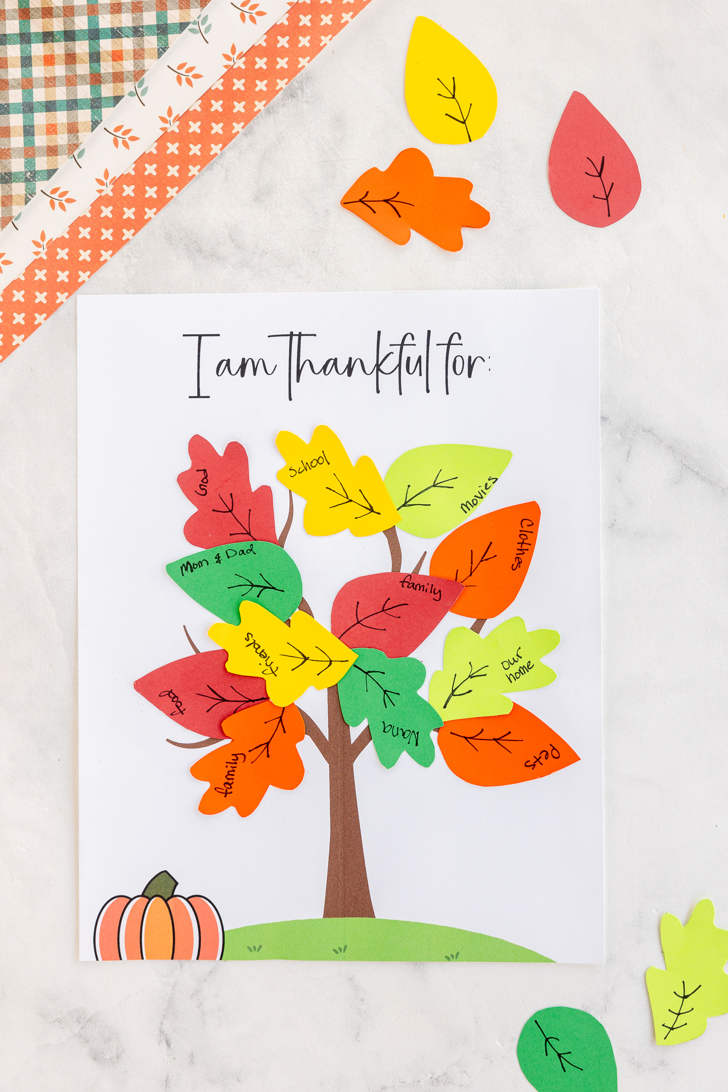 Thankful Tree Printable.mp4 for Free Printable Thankful Tree Leaf Template
